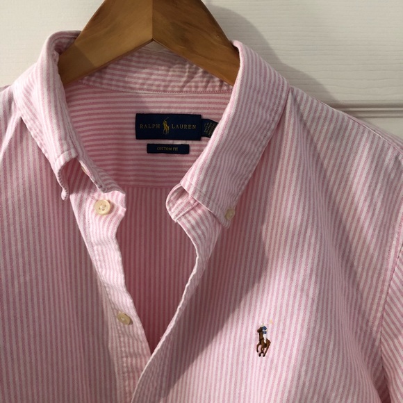Polo Ralph Lauren Pink Oxford Shirt Girl’s Size L - Picture 1 of 2